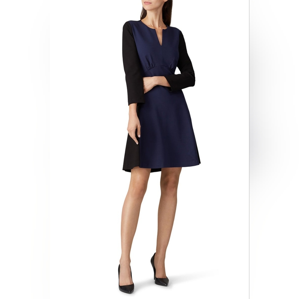 Kate Spade Colorblock A-Line Ponte Dress